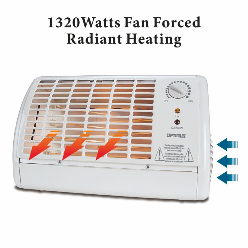 Portable Fan Forced Radiant Heater with Thermostat, 2 of 5