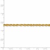 Black Bow Jewelry 3mm 10k Yellow Gold Lightweight D/C Solid Rope Chain Bracelet - 4 of 4