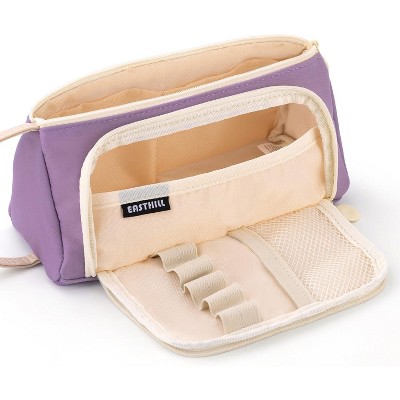 Paaaawaters Big Capacity Pencil Case Pouch Pen Case Simple Stationery Bag School College Office Organizer for Teens Girls Adults Student