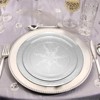 Smarty Had A Party 10" Clear with Scroll Plastic Dinner Plates (240 Plates) - image 3 of 4