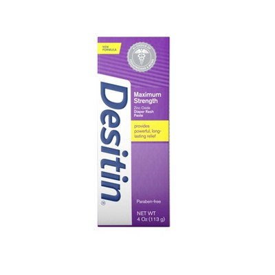 Desitin Maximum Strength Baby Diaper Rash Cream with Zinc Oxide - 4oz