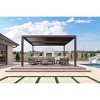 PURPLE LEAF Outdoor Louvered Pergola Sun Shade Outside Canopy with Aluminum Roof for Pool Hot Tub Backyard Garden Pavilion Patio Hardtop Gazebo - 2 of 4