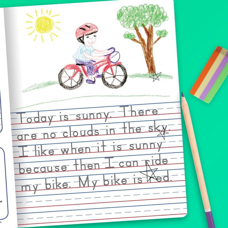 Mead Primary Journal Half Page Ruled Writing Tablet: K-2 Composition Notebook with Picture Space, 200 Pages, Hard Cover, 5 of 7