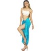 LA LEELA Women's Sarong Bikini Skirt Cover up Swimsuit Summer Wraps Swimwear Beach Wrap Skirts for Women One Size Multicolored, Tie Dye Design - 3 of 4