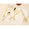REGALWOVEN Stainless Steel Floral Modern Flatware Cutlery Set Silverware Set 20 Piece - 4 of 4
