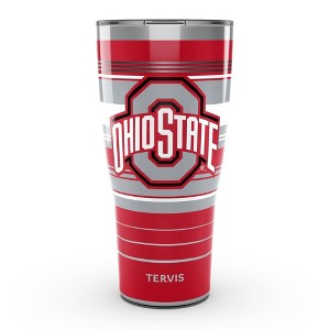 NCAA Ohio State Buckeyes 30oz Hype Stripes Stainless Steel Tumbler - 1 of 4