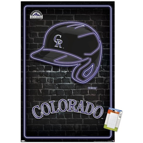 Trends International MLB Colorado Rockies - Neon Helmet 23 Unframed Wall Poster Prints - image 1 of 4