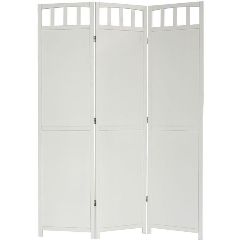 Legacy Decor Screen Room Divider Wicker and Wood Diamond Design, 1 of 3