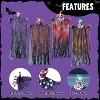 Joyfy 4Pcs 29” Halloween Hanging Clown Outdoor Decorations, Halloween Prop Décor for Lawn Yard Graveyard Front Porch Party Supplies - 4 of 4