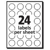 Avery Printable Removable Color-Coding Labels 3/4" dia Red 1008/Pack 05466 - 2 of 4