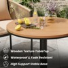 Maggift Patio Seating Sets, Outdoor Dining Set for 5, Patio Table and Chairs Set for Lawn, Deck Backyard, Poolside, Beige, 18.9"*24.6"*30.5" - 4 of 4