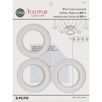 Dritz Set Of 8 Home 1-9/16 Curtain Grommets Brass : Target