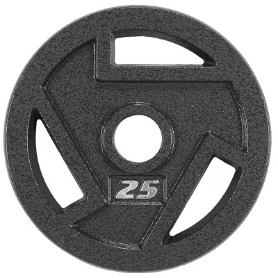 Sapphtopaz Olympic Cast Iron Flat Weight Plates for Barbell, 2-Inch Barbell Plates for Weightlifting and Strength Training in Home & Gym