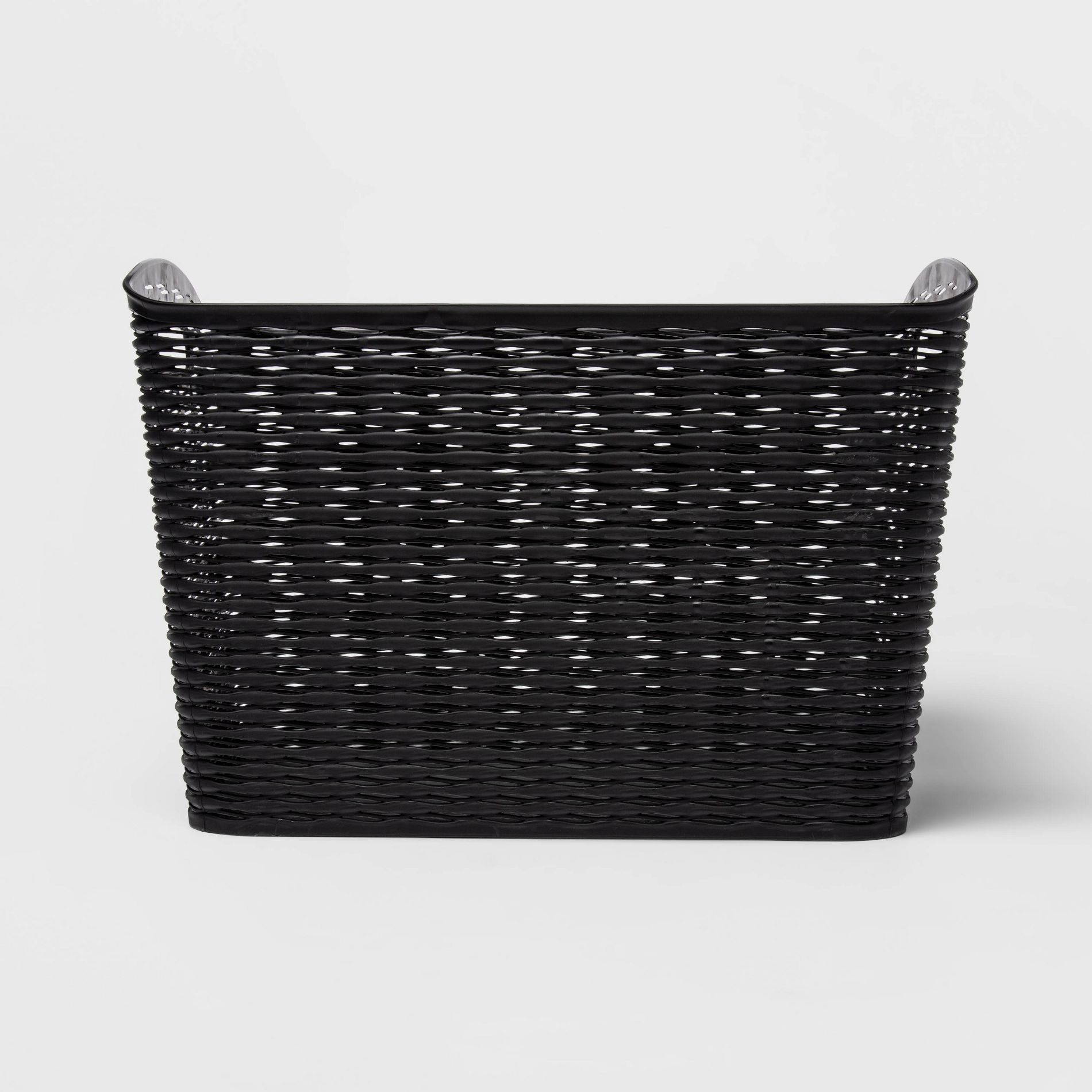 Wave XL Curved Storage Bin Black - Brightroom™: Polypropylene, 26L Capacity, Fits 13" Cube System