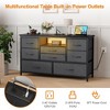 Whizmax 8 Dresser TV Stand with Power Outlet & LED for 55'' TV, Long Dresser for Bedroom with 8 Deep Drawers, Console Table for Living Room, Entryway - 4 of 4