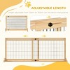 72" Extra Wide Freestanding Pet Gate,Adjustable Dog And Cat Barrier for Doorways And Hallways–LAOTIES - 4 of 4