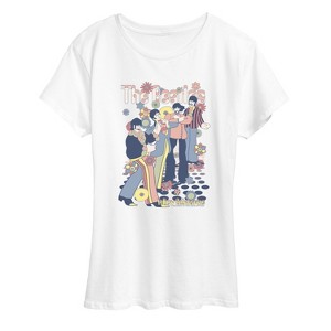 Women's - The Beatles - Beatles Yellow Short Sleeve Graphic T-Shirt - 1 of 4