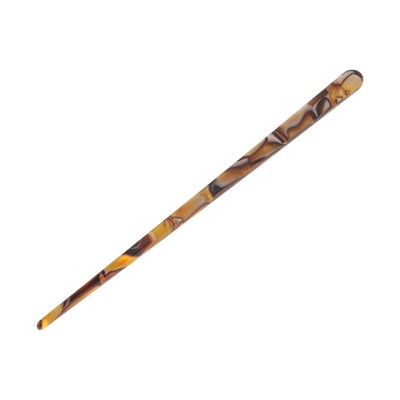 Unique Bargains Women's Teardrop Hair Chopstick Brown Black 1 Pc