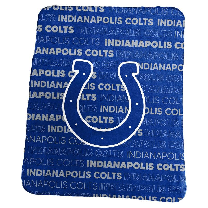 NFL Indianapolis Colts Classic Fleece Throw Blanket, 1 of 2