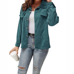 Women's Corduroy Shacket - Shirley Stone - 1 of 3