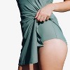 Calypsa Women's Plus Size Alana Wrap-Style Swim Dress With Hidden Bottoms and Adjustable Straps - 4 of 4