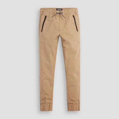 Boys' Zip Jogger Pants - Khaki 