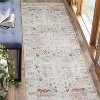 Area Rug with Non-Slip Rubber Backing - Washable Low Pile Non-Shedding Carpet Distressed Floor Cover for Living Room Bedroom - 2 of 4