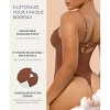 SHAPELLX Women's Shapewear Bodysuit Tummy Control Body Shaper Lace Sculpting Snatched Waist Body Suit V Neck Thong Bodysuit—Brown 38 - 3 of 3