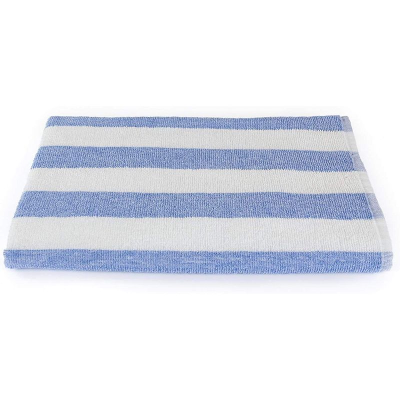 KOVOT Blue Stripe Cabana Beach Towel (Set of 2) 30" W x 60" L | Ring Spun Cotton, 4 of 7