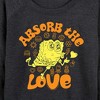 Women's - SpongeBob SquarePants - Absorb The Love Lightweight French Terry Wide Neck Long Sleeve Shirt - 2 of 4