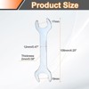 Unique Bargains Automotive Repair Furniture Assembly Galvanized Open-End Thin Wrenches - 2 of 4