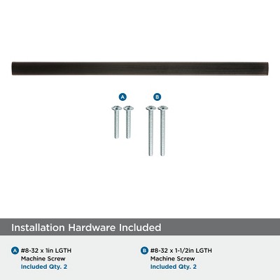 Oil-Rubbed Bronze 6-5/16 Inches Bar Pull with Mounting Hardware