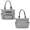 Racxily 8Pcs Baby Nappy Diaper Bags Set for Mom Dad Handbags Multifunctional Diaper Changing Bags with Bottle Bag,2 Burp Cloths&Hook - 3 of 4