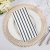Saro Lifestyle Cotton Striped Napkins (Set of 4) - 4 of 4