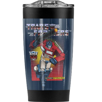 Transformers Optimus Prime Steel Tumbler 20oz Coffee Travel Mug