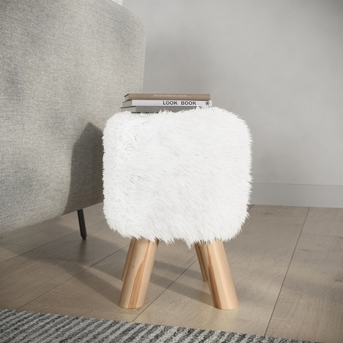 Target fur ottoman on sale