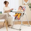 Infans Baby High Chair, Foldable Highchair for Babies and Toddlers, Adjustable Heights, Recline Backrest & Footrest, Portable with Wheels - 3 of 4