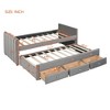 NicBex Twin Size Velvet Daybed with Twin Size Trundle and 3 Drawers for Bedroom,Living Room,Apartment - 3 of 4