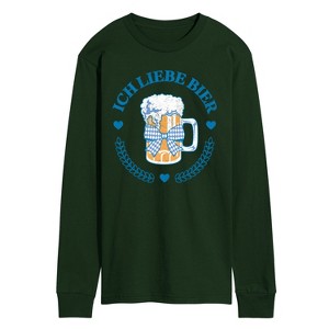 Men's - Instant Message - Ich Liebe Bier Oktoberfest Long Sleeve Graphic T-Shirt - 1 of 3