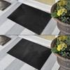 Evideco French Home Goods Reversible 30"x 18" Black Door Mat for Indoor/Outdoor Use - 2 of 4