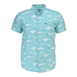 Banana Boat Upf 50+ Men's Hawaiian Print Shirt | White Shark X-large - 1 of 3