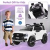 Infans 12V Licensed Ford Ranger Ride On Car for Kids, Spring Suspension, 3 Speeds, Horn, LED Lights, Powered Ride On Toy with Remote Control, White - 2 of 4