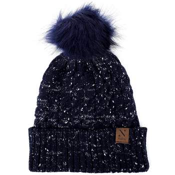 Thedappertie Navy Blue For : Winter Heavy Men Hat Women Beanie Outdoor Target Duty And
