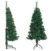 vidaXL Christmas Tree Decoration Corner Artificial Xmas Tree with Stand PVC - Green 5 x 2 ft - 2 of 4