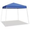 Z-Shade 10 by 10 Foot Instant Pop Up Shade Canopy Tent with 10 Foot Angled Leg Canopy Tent Taffeta Attachment for Beaches, Backyards, or Events, Blue - 2 of 4