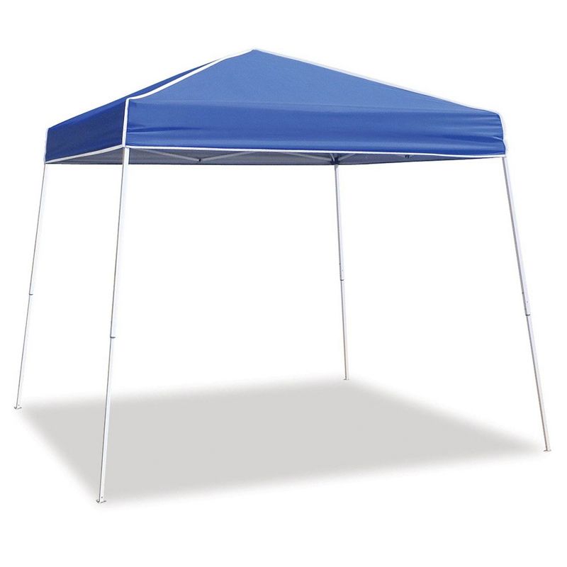 Z-Shade 10 by 10 Foot Instant Pop Up Shade Canopy Tent with 10 Foot Angled Leg Canopy Tent Taffeta Attachment for Beaches, Backyards, or Events, Blue, 2 of 7