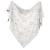 Sweet Jojo Designs Girl Swaddle Baby Blanket Celestial Pink Gold and Grey - 2 of 4