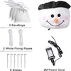 Paaaawaters 6ft Christmas Inflatables Outdoor Decorations, Blow Up Snowman Penguins Inflatable with Rotating LED Lights - 3 of 4