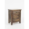 Jofran,Artisan's Craft Rustic Farmhouse Distressed Solid Wood Accent Table- Gray Color - 3 of 4