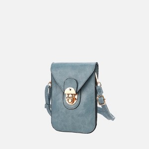 MKF Collection Havana Women’s Phone Crossbody Bag by Mia K - Denim - 1 of 4